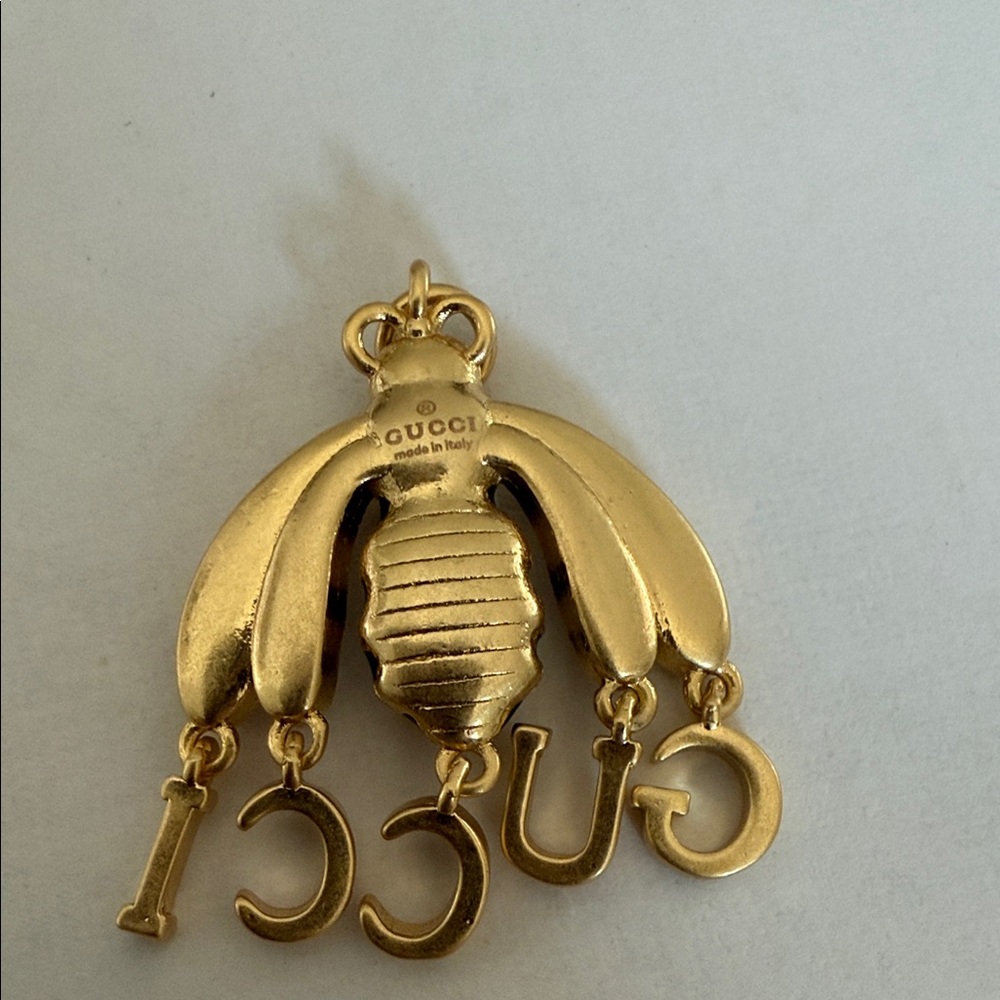 NEW Gucci Gold Bee Brooch with Crystals - Picture 5 of 6
